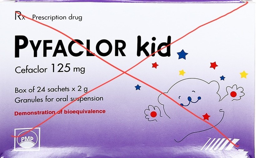 Thu hồi thuốc cốm pha hỗn dịch uống Pyfaclor Kid của Dược phẩm Pymepharco
